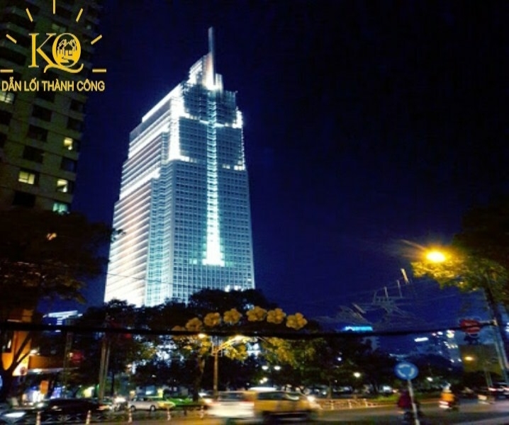 Vietcombank Tower về đêm